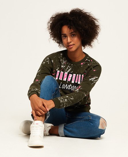 Superdry Splatter Punk Crew Jumper Splatter Punk Crew Jumper