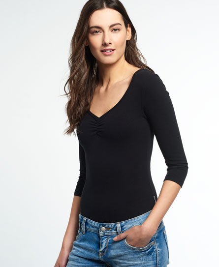 Superdry Essentiële bodysuit met mouwen Essentiële bodysuit met mouwen