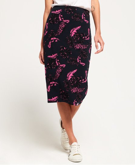 Superdry Beach Leaf Pencil Skirt Beach Leaf Pencil Skirt