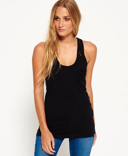 Superdry Super Sewn Rugged Lace Pocket Vest Top Super Sewn Rugged Lace Pocket Vest Top