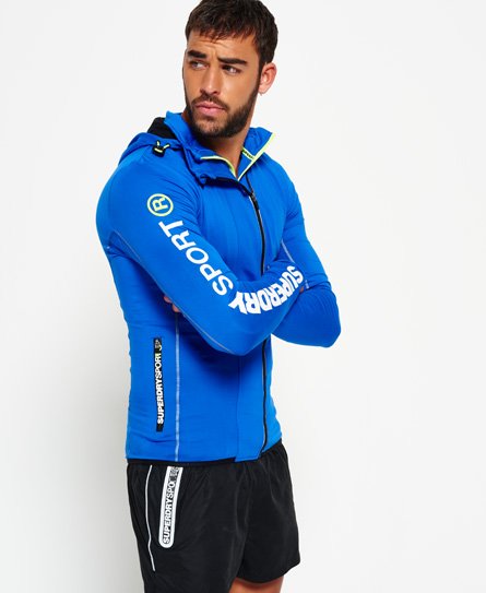 Superdry Sports Athletic Panel Zip Hoodie Sports Athletic Panel Zip Hoodie