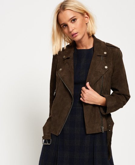 Superdry Trixie Bikerjacke aus Wildleder Trixie Bikerjacke aus Wildleder 73112