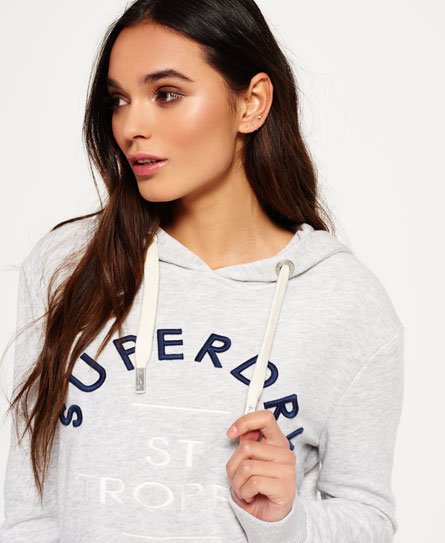 Superdry Applique Crop Hoodie Applique Crop Hoodie