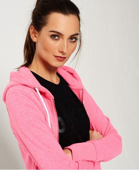 Superdry Orange Label Luxe Loopback Zip Hoodie Orange Label Luxe Loopback Zip Hoodie
