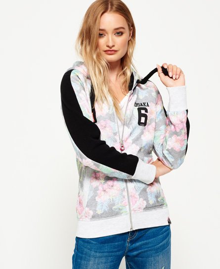 Superdry Osaka 6 Tropical Zip Hoodie Osaka 6 Tropical Zip Hoodie