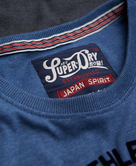 Mens - Original Japan State T-shirt in Ensign Marl Dip Dyed | Superdry