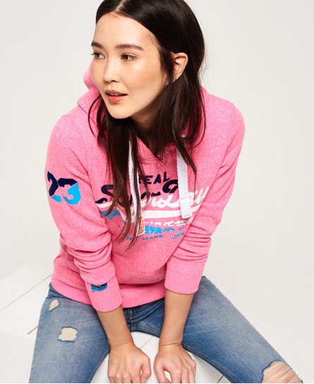 Superdry Vintage Logo Splice Hoodie Vintage Logo Splice Hoodie