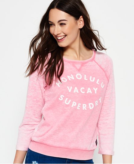 Superdry Burnout Pastel genser med rund hals Burnout Pastel genser med rund hals