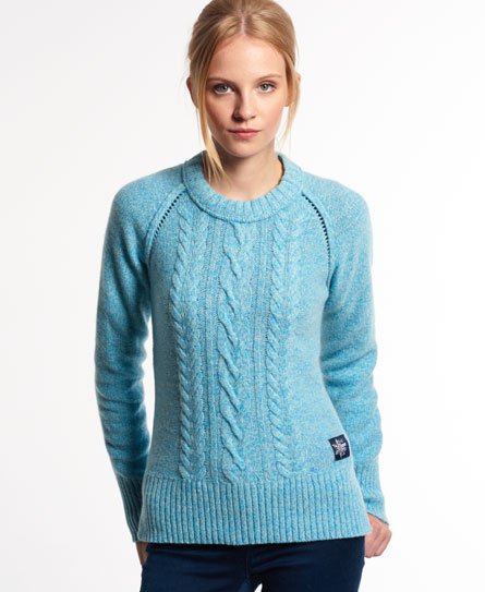 Superdry Kabeltrui met ronde hals Kabeltrui met ronde hals