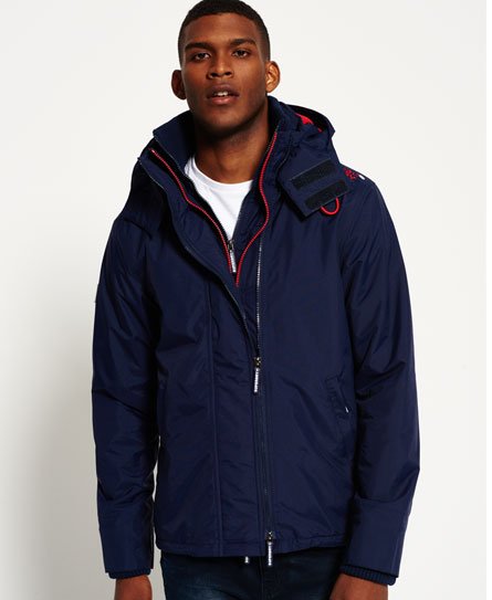 Mens - Pop Zip Hooded Arctic SD-Windcheater Jacket in Nautical Navy ...