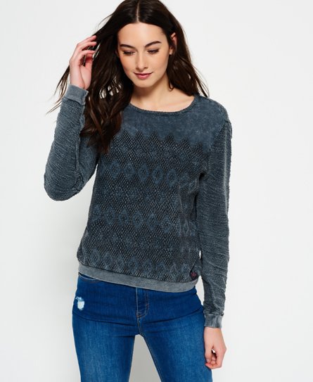 Superdry Embroidered Boho -neulepusero Embroidered Boho -neulepusero