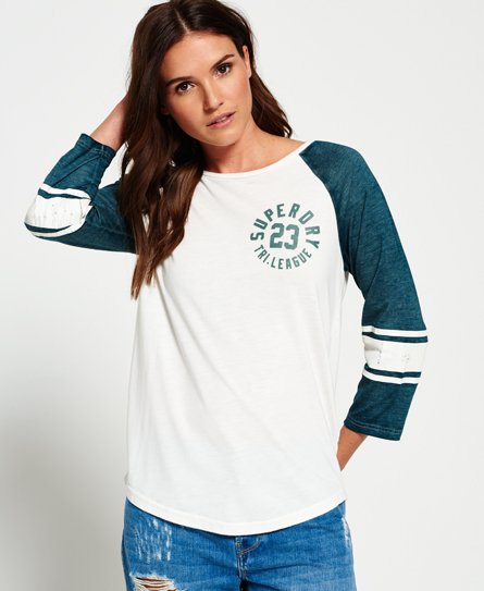 Superdry Tri League Baseball Top Tri League Baseball Top