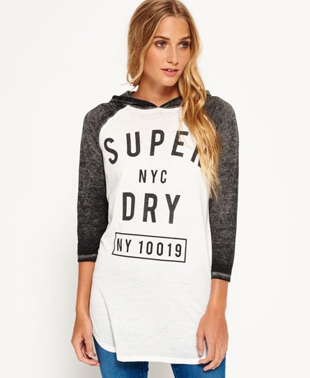Superdry Baseball T-shirt met capuchon Baseball T-shirt met capuchon