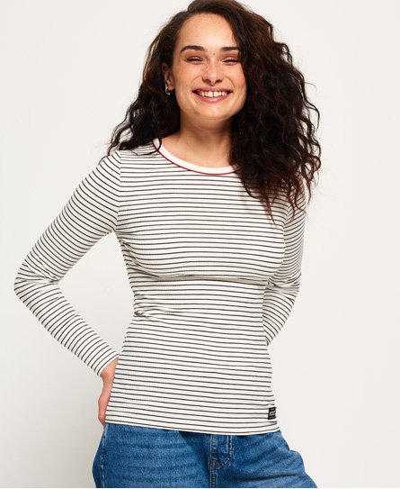 Superdry Pacific Long Sleeve Stripe Top Pacific Long Sleeve Stripe Top