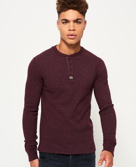 Superdry Heritage Pique Grandad Top Heritage Pique Grandad Top