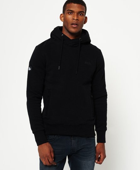 superdry black hoodie mens