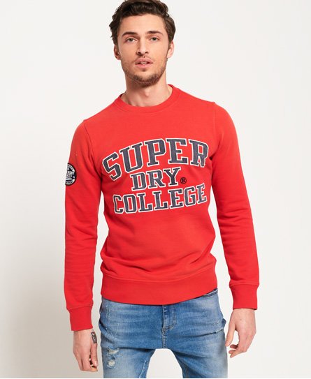 Superdry Upstate Wash-collegegenser med rund hals Upstate Wash-collegegenser med rund hals