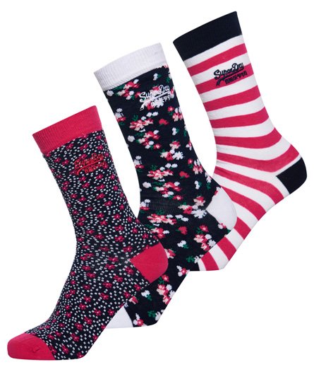 Superdry Floral Sock Triple Pack Floral Sock Triple Pack