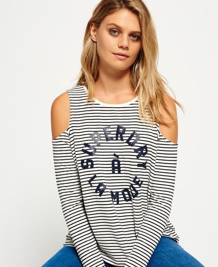 Superdry Schulterfreies Top mit Grafik-Print Schulterfreies Top mit Grafik-Print71803