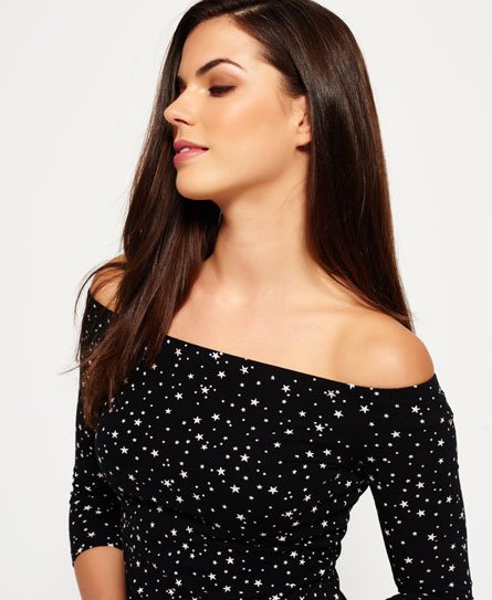 Superdry Essentials Off Shoulder Shirt Essentials Off Shoulder Shirt67669