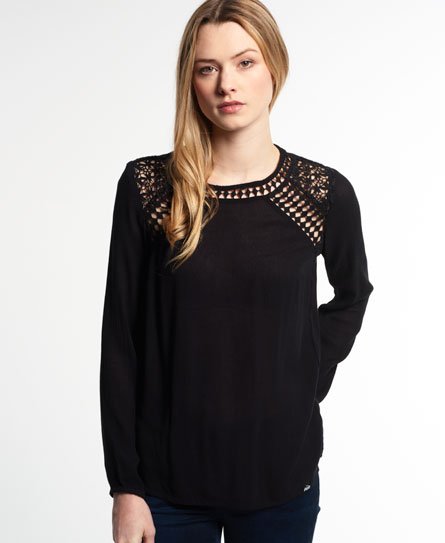 Superdry Diamond Edge Smock Top Diamond Edge Smock Top
