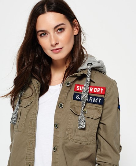 Superdry Washed Military skjorte i twill Washed Military skjorte i twill