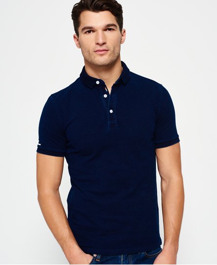 Shirt NEW SIZES Superdry Mens Polo T M & L BLUE