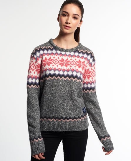 Superdry Fairisle Snowflake Jumper - Women's Sweaters