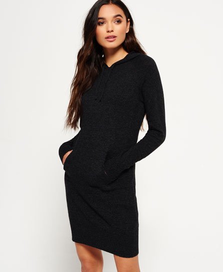 knitted hoodie dress