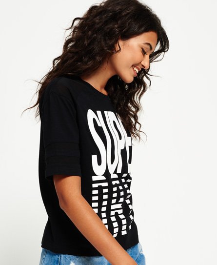 Superdry Mesh Panelled Crew T-Shirt Mesh Panelled Crew T-Shirt