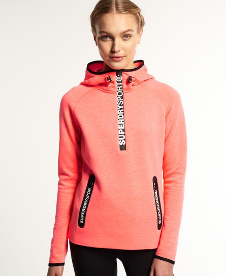 Superdry Gym Tech Sport Snorkel Hoodie - Women's Womens  Hoodies-and-sweatshirts