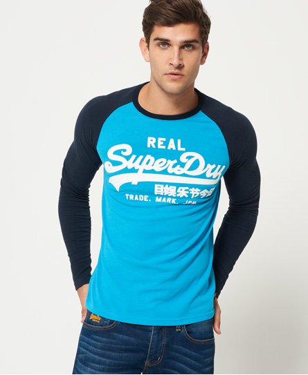 Superdry Vintage Logo T-Shirt mit langen Raglanärmeln Vintage Logo T-Shirt mit langen Raglanärmeln