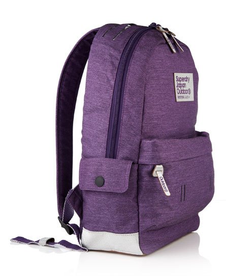 purple superdry bag