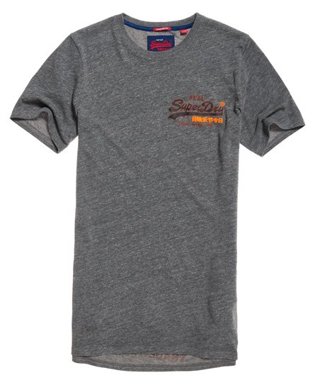Superdry Vintage Logo Long Line-T-skjorte Vintage Logo Long Line-T-skjorte