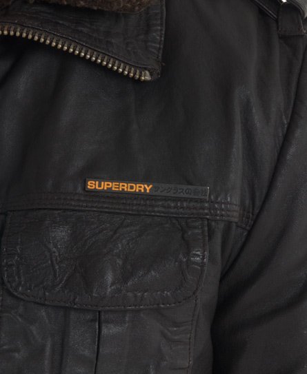 Mens - Brad Flight Jacket in Brown | Superdry
