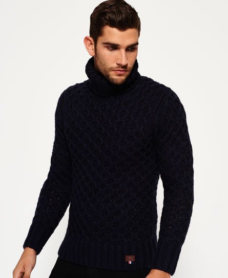 Superdry Super Arran Rollneck Sweater Super Arran Rollneck Sweater