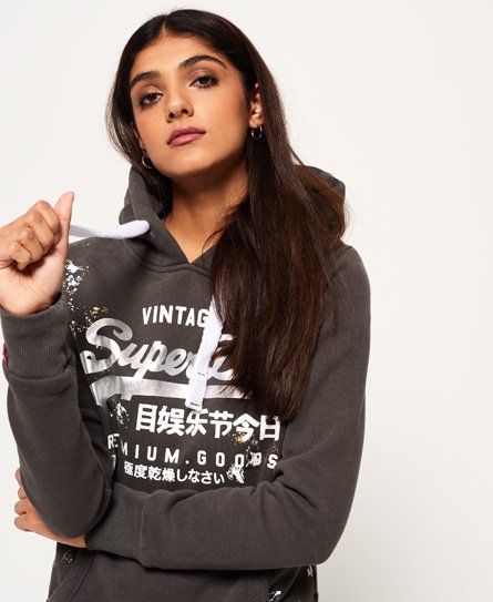 Superdry Premium Goods Doodle-hettegenser Premium Goods Doodle-hettegenser
