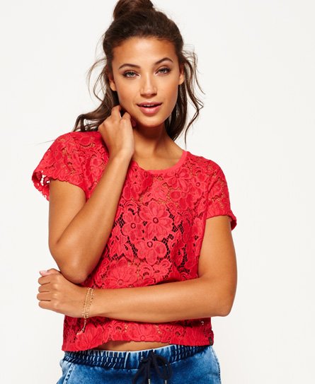 Superdry Lace Shell Top Lace Shell Top