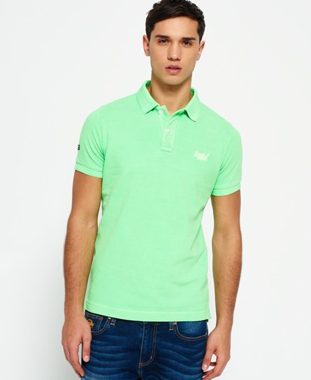 superdry vintage destroyed polo shirt