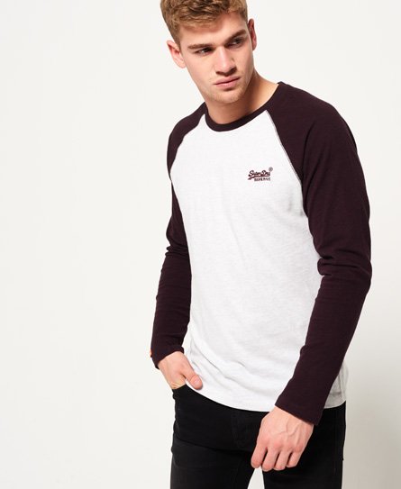 Superdry Top Orange Label Baseball Top Orange Label Baseball