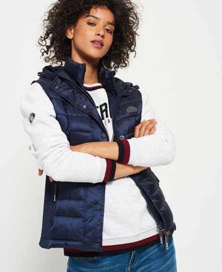 Superdry Luxe Fuji Double Zip Vest Luxe Fuji Double Zip Vest