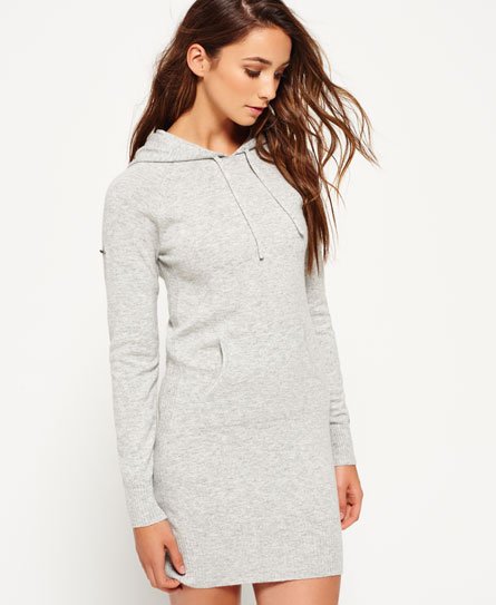 Superdry Luxe Knitted Hoodie Dress Luxe Knitted Hoodie Dress