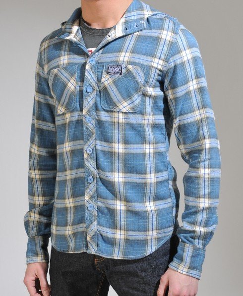 superdry lumberjack shirt with hood