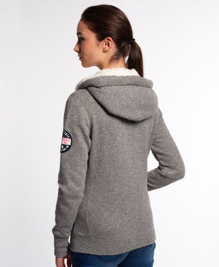 borg lined hoodie womens