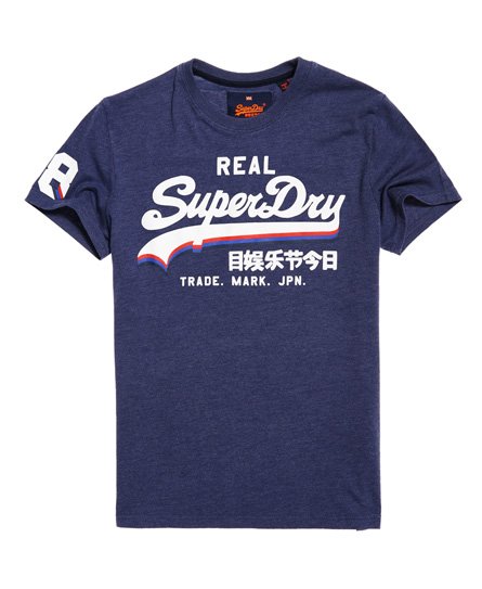 Superdry Vintage Triple Drop T-Shirt mit Logo Vintage Triple Drop T-Shirt mit Logo