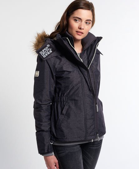 Superdry Faux Fur Sherpa SD-Windattacker-jakke med hette Faux Fur Sherpa SD-Windattacker-jakke med hette
