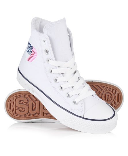 high top white trainers womens