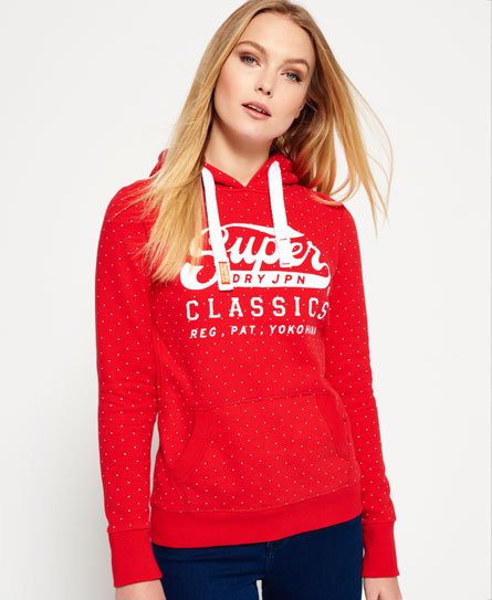 Superdry Classics hoodie met polkadots Classics hoodie met polkadots