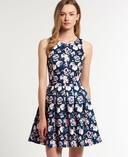 Superdry High Neck Scuba Print jurkje High Neck Scuba Print jurkje