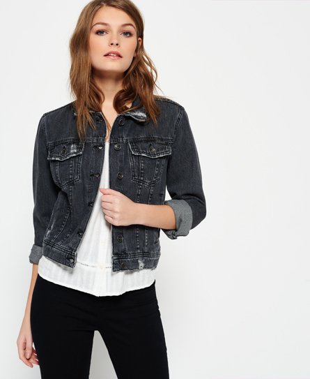 Superdry Girlfriend jeansjack Girlfriend jeansjack